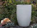 MID HEIGHT BARREL PLANTER, WHITE WHITE, SET OF 3- 18.0"x26.0", 14.0"x20.5", 11.5"x16.5"