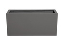 RECTANGULAR BOX PLANTER DARK GREY POLY FIBERS, SET OF 5- 59"x24.5"x27.5", 47"x19.5"x21.5", 39.5"x15.5"x19.5", 31.5"x12"x15.5" ,23.5"x10"x12"