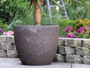 COCO POTS, CORAL BRONZE, SET OF 4-23"X20", 19"X17", 15'X13", 12"X11"