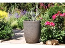TALL MILANO CONE PLANTERS, CORAL BRONZE, SET OF 3-17"X23", 13"X18", 11"X14