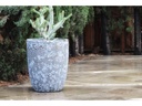 TALL MILANO CONE PLANTERS, CORAL BLACK, SET OF 4-21.5"X27.0", 17"X23", 13"X18", 11"X14