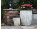TALL MILANO CONE PLANTERS, AEGEAN WHITE, SET OF 4- 21.5"X27.0", 17"X23", 13"X18", 11"X14