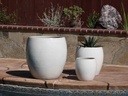 JAM'S PLANTER, WHITE WHITE,  SET OF 3- 20.0" X 22.5", 15.5" X 16.5", 11.0" X 12.0"