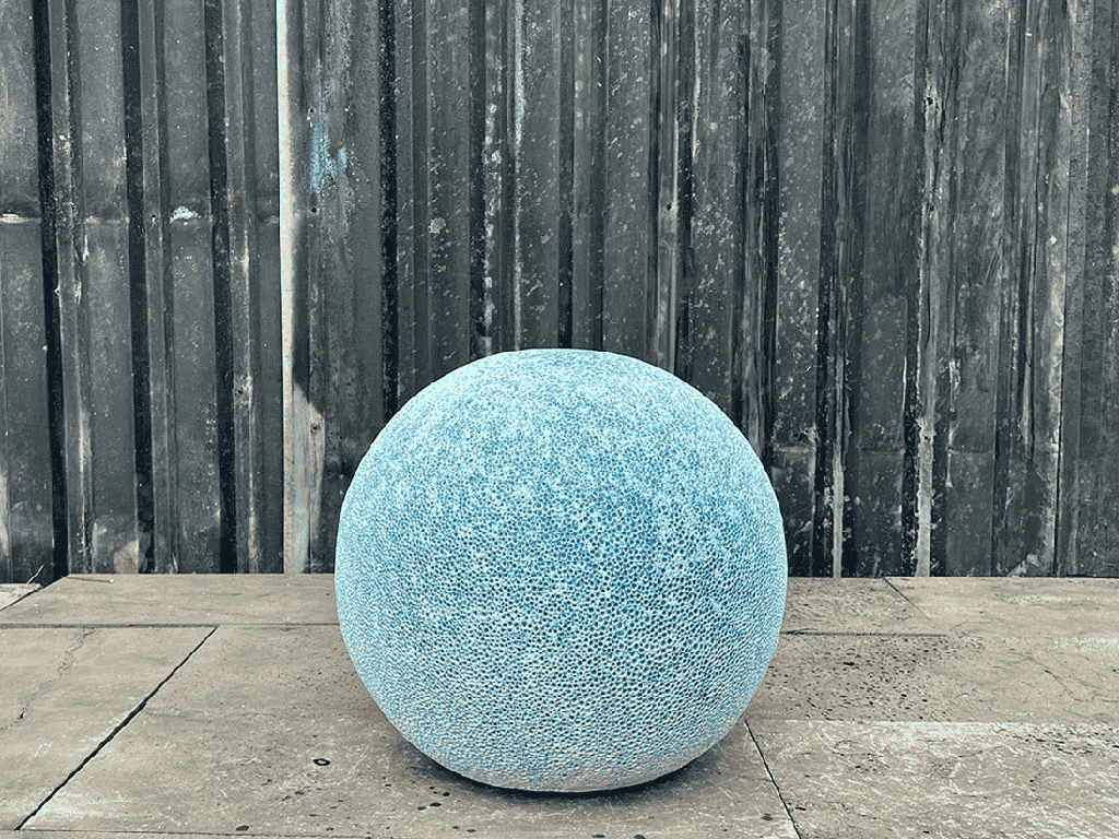 DECORATIVE SPHERE, CORAL AQUA, SIZE A, 16"D