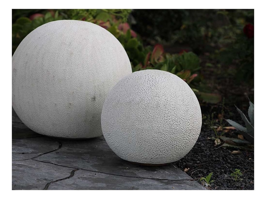 DECORATIVE SPHERE,  CORAL WHITE, SIZE A, 16"D
