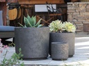 REDONDO PLANTER MID, CORAL BRONZE, SET OF 4-19.5"X18.0", 17.0"X15.5", 15.0"X14.0", 13"X12.5"