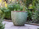 COCO POTS, AEGEAN GREEN, SET OF 4-23"X20", 19"X17", 15'X13", 12"X11"