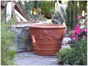 GARDLAND VASE PLANTER, RED CLAY, SET OF 3- "28x21", 24"x18",20"X15"