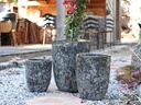TALL MILANO CONE PLANTERS, CORAL GREY, SET OF 4- 22"X27", 17"X23", 13"X18", 11"X14