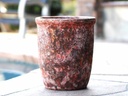 TALL GARDEN POT, CORAL RED REEF, SET OF 4-23.5" X27", 19.5"X21.5", 15.5"X17.0", 11.5"X13.5"
