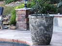 TALL GARDEN POT, CORAL GREY, SET OF 3- 19.5"X21.5", 15.5"X17.0", 11.5"X13.5"