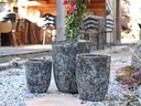 TALL MILANO CONE PLANTERS, CORAL GREY, SET OF 3- 17"X23", 13"X18", 11"X14