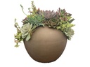 ORBIT PLANTER, PURE CLAY, 12.0"