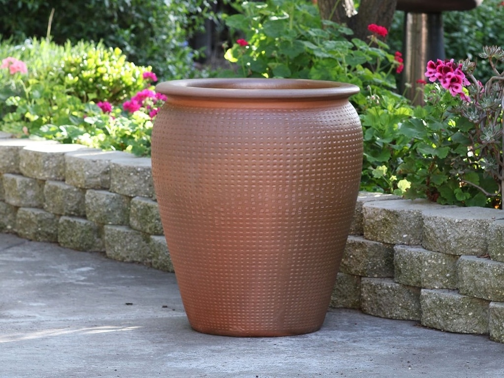 MANHATTAN JAR PLANTER, ORGANIC CLAY, SET OF 2 - 22.5" X 27.5", 14.0" X 22.0"