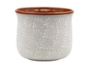 CHAMPANERA POT, LARGE, 9.0"X7.5", CHRYSANTHEMUM WHITE, SOLD IN CASE OF 4