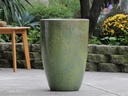 MIAMI PLANTER, GREEN SPECKLE, SET OF 3- 18.0"X25.5", 14.5"X21.0", 12.0"X18.0"