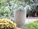 MIAMI PLANTER, WHITE SPECKLE, SET OF 3- 18.0"X25.5", 14.5"X21.0", 12.0"X18.0"