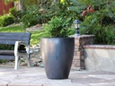 CATALINA POTS, MATTE BLACK, SET OF 4- 26.0"x29.5", 20.0"x24.5", 15.5"x18.5", 12.0"x13.5"