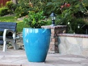 CATALINA POTS, FALLING AQUA, SET OF 4- 26.0"x29.5", 20.0"x24.5", 15.5"x18.5", 12.0"x13.5"