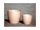 PEACE LILY CACHE POT, MATTE PINK, 8.5"X7.5", SOLD IN CASE OF 2