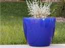 COCO POTS, FALLING BLUE, SET OF 4-23"X20", 19"X17", 15"X13", 12"X11"