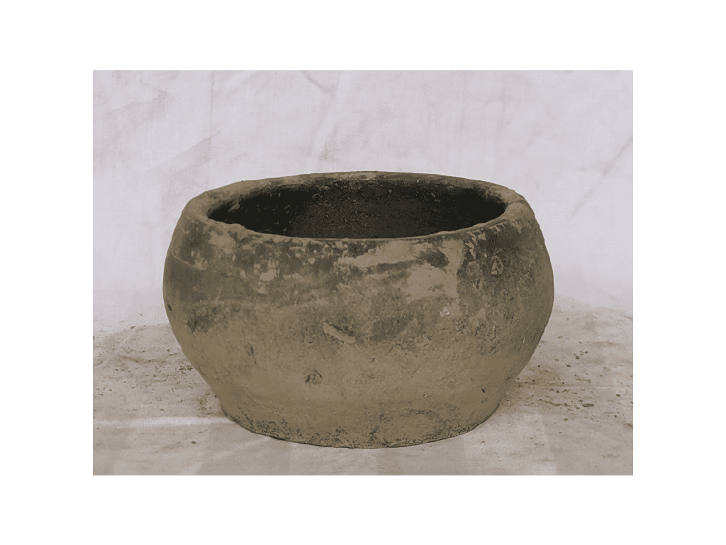 ROCHESTER TERRA COTTA FARM POTS, MOSSED BLACKSTONE, 3.0"x5.5" (SOLD IN CASE OF 12)