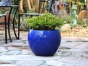 LOW MILANO PLANTER, FALLING BLUE, SET OF 3 - 21.5" X 15.5", 16.0" X 12.0", 12.0" X 10.0"