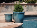 CANA GARDEN PLANTER, GREEN MIRAGE, SET OF 4-  24"X20", 19"X17", 16"X13", 12"X10"