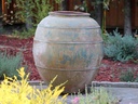 THREE LINE ACCENT JAR, ATLANTIS SKY, 26.5"X31.5"