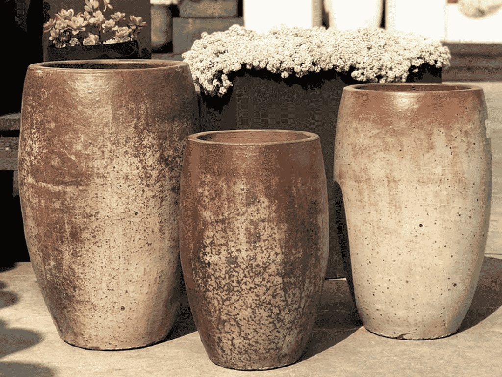 OLIVE NO RIM JAR, HEIRLOOM WHITE, SIZE C - 18.5" X 21.5"