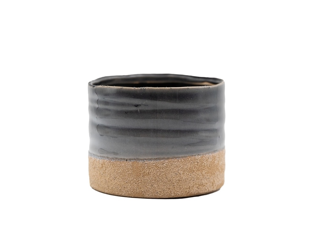 JEWEL MUG PLANTER, NATURAL BLUE, 7.0"X6.5", SOLD IN CASE OF 4