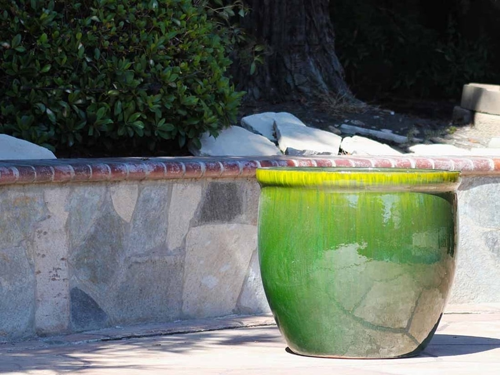 LARGE NO DECOR PLANTER, FERN GREEN, SET OF 4 - 24.0" X 22.0", 19.0" X 19.0", 15.5" X 15.0", 12.0" X 12.0"