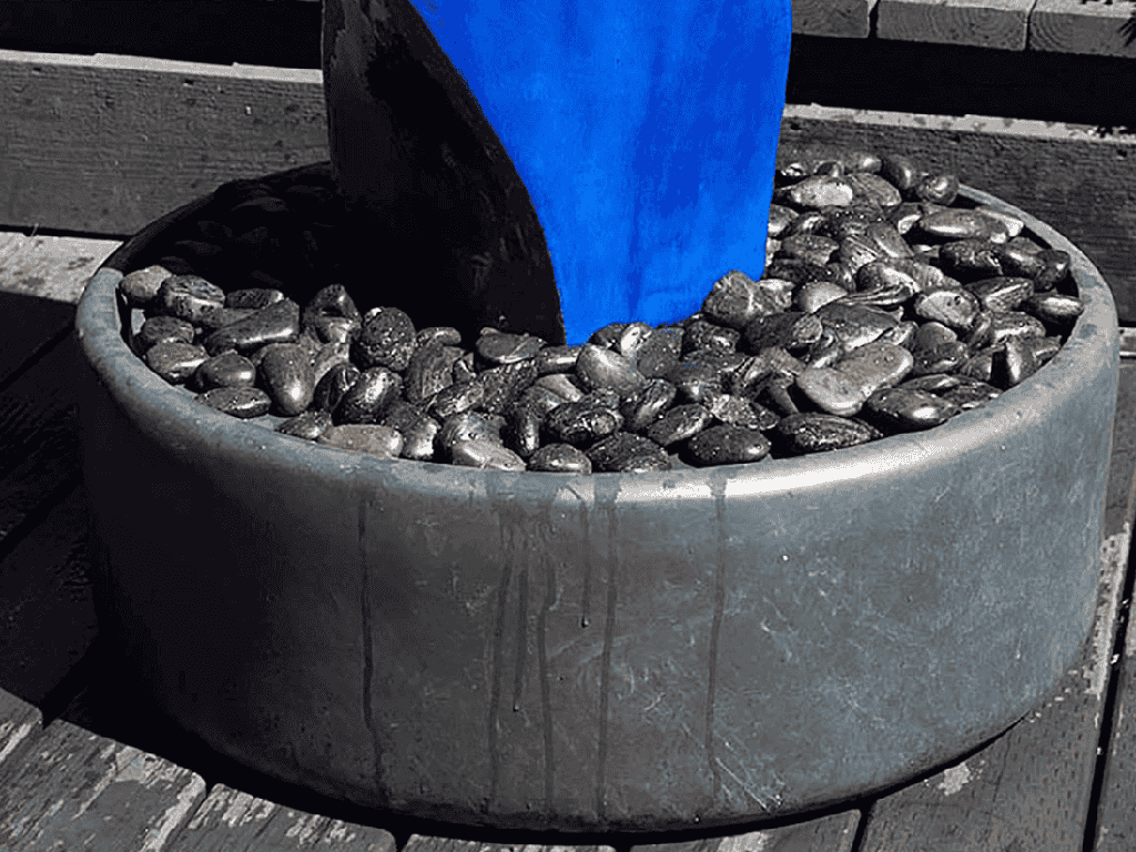 FOUNTAIN BASE COVER, CONCRETE LIGHT GREY, 30.5"X30.5"X 12"H,