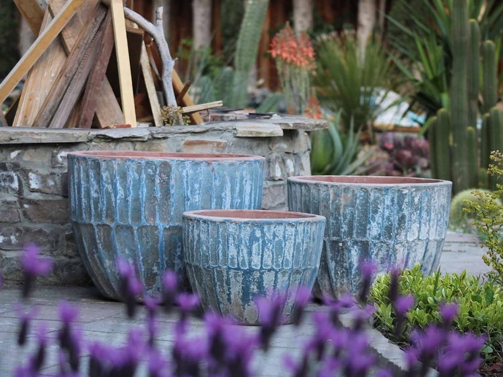 VOLCANO BOWL, AEGEAN SEA, SET OF 3- ABC, 23.5"X17.0", 20.0"X14.0", 16.0"X12.0"