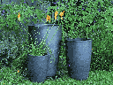 SLIM X-LARGE PLANTER, MATTE BLACK, SET OF 3- 20.5"X32.5", 16.5"X25.5", 13.0"X17.5"