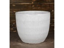 WILLOW PLANTER, WHITE SPOTS, SET OF 3- 14"X13", 11"X10", 8"X7.5"