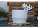 LARGE PLANET PLANTER, CLOUD WHITE, SET OF 3- 14"X11", 12"X10", 10"X9"