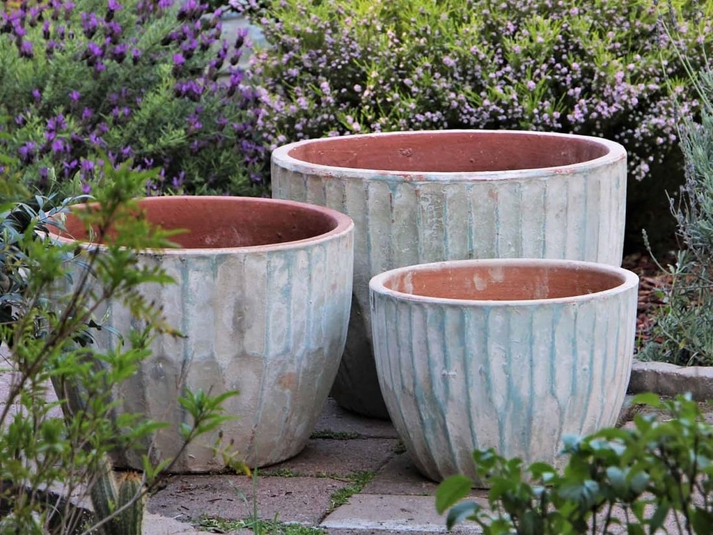 VOLCANO BOWL, ATLANTIS SKY, SET OF 3- BCD, 20.0"X14.0", 16.0"X12.0", 12.0"X9.5"