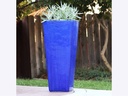 MEDIUM SLIM SQUARE POT, FALLING BLUE, SIZE B,  15.5”X34.5”