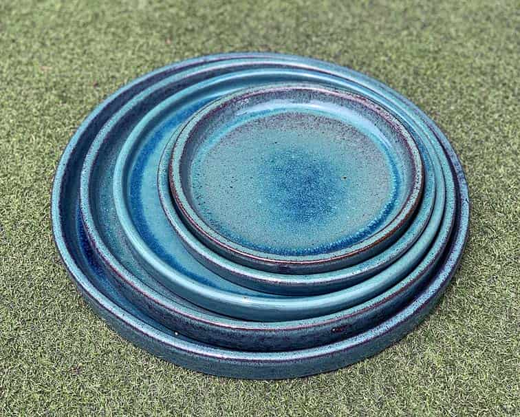 [PY-SCR04JDE] ROUND SAUCER, JADE, OD 13.5", ID 12"