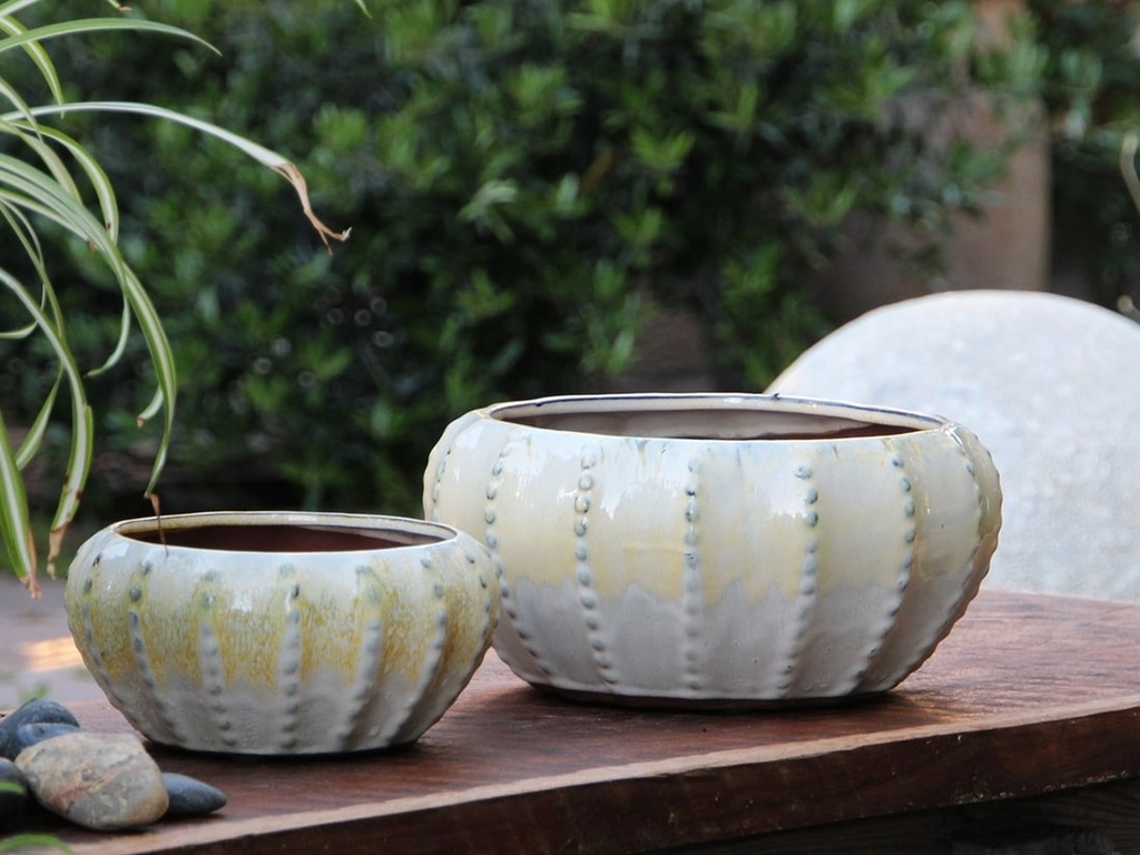 [PY-T5172HMT-S2-C2] BEET BOWL, HONEY MUSTARD, SET OF 2- 10.0" X 4.5", 7.5" X 3.5" (SOLD IN CASE OF 2)