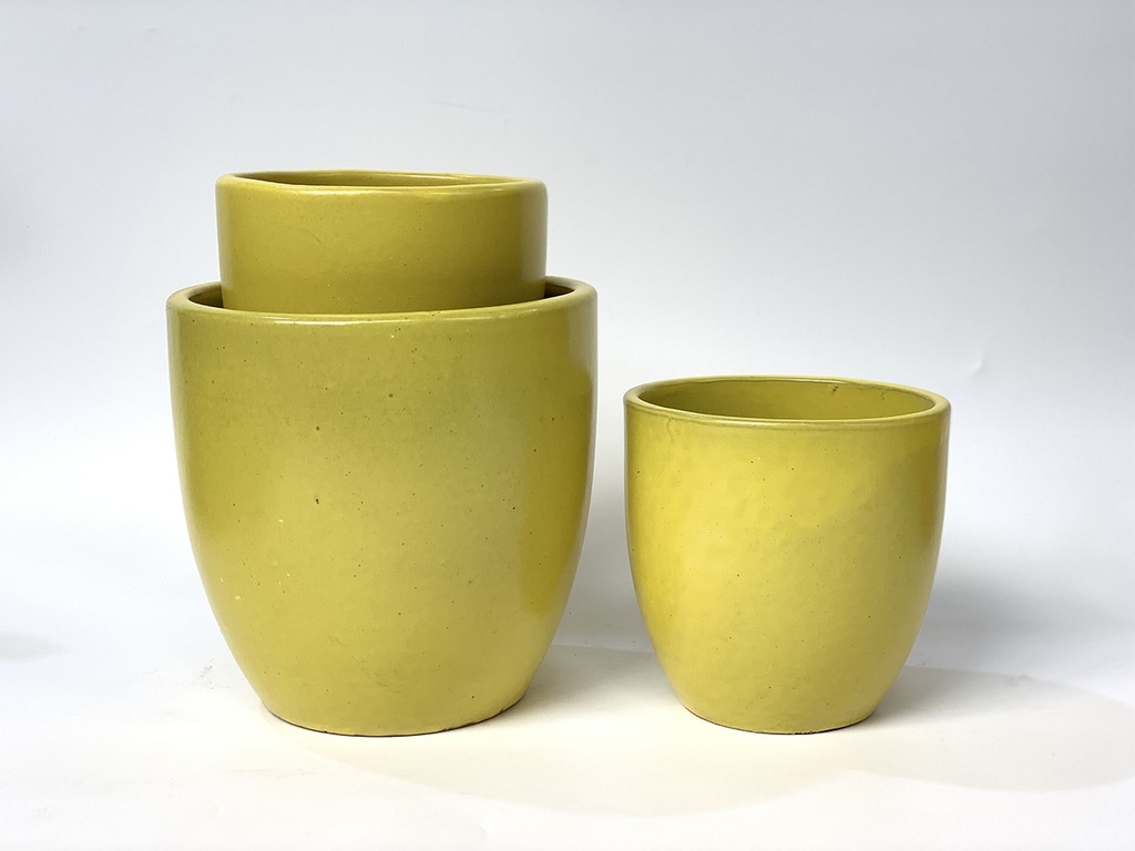 [PY-T5177UYL-S3] ANTHURIUM, UNMELLOW YELLOW,SET OF 3- 8.5"X8.5",6.5"X6.5",5.5X5.5