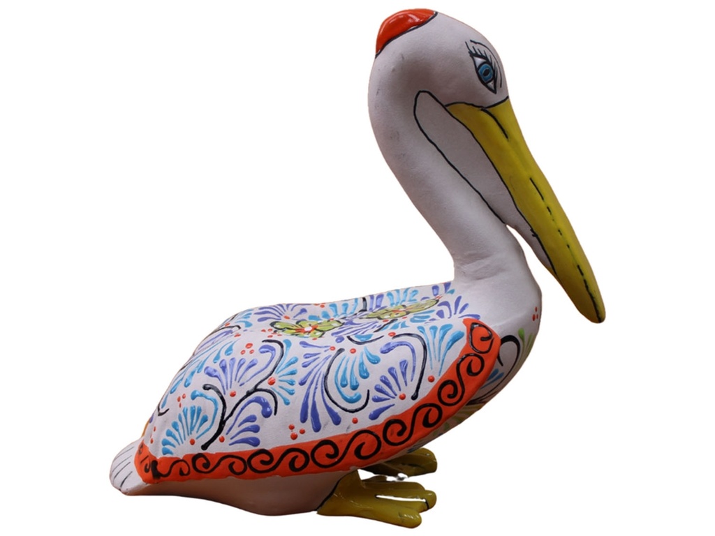 TALAVERA TIERRA LUZ PELICANO CERRADO, 15.5"X10"X17"