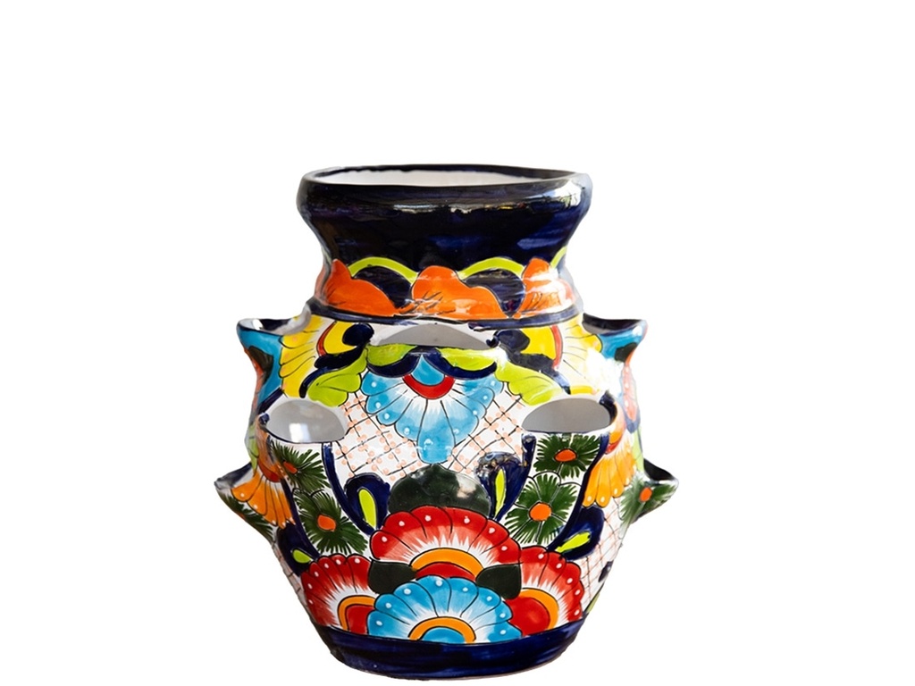 [TL-J2138] TALAVERA STRAWBERRY PLANTER, 13.0"x14.0"