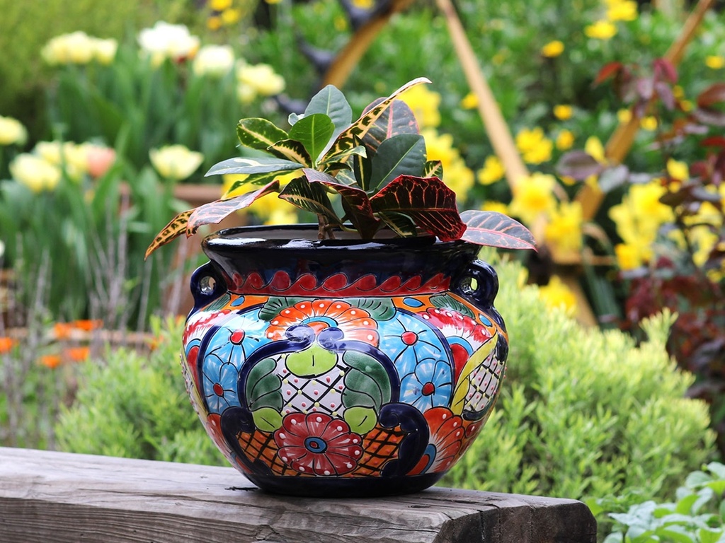 [TL-J2398-C6] SMALL MICHOACANA BOWL, 4.7" x 11", SOLD IN CASE OF 6