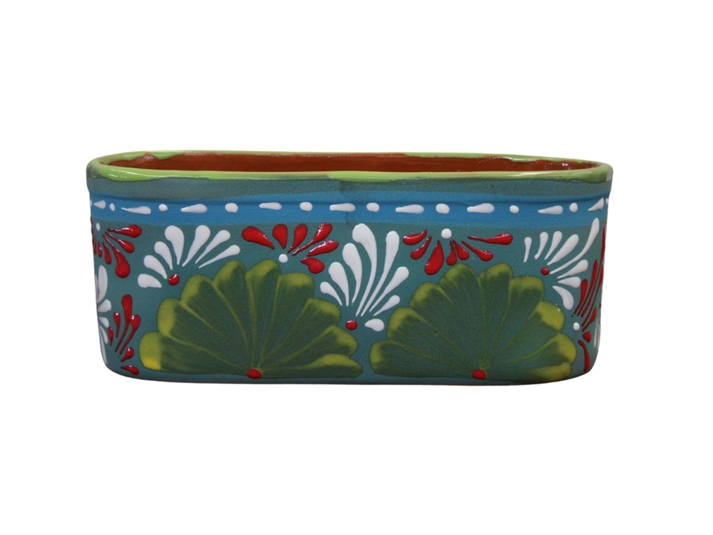 TALAVEREA TIERRA LUZ MEDIUM CRADLE PLANTER, 11.5" x 5.5" x 5"