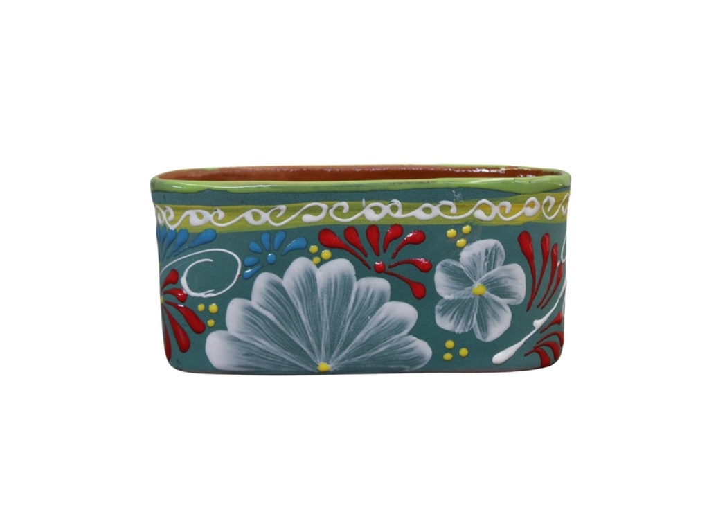 TALAVEREA TIERRA LUZ SMALL CRADLE PLANTER, 9.5" x 5.5" x 4.5"
