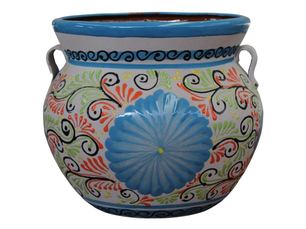 TALAVERA TIERRA LUZ MEDIUM  MICHOACANA, 13" x 14.5"