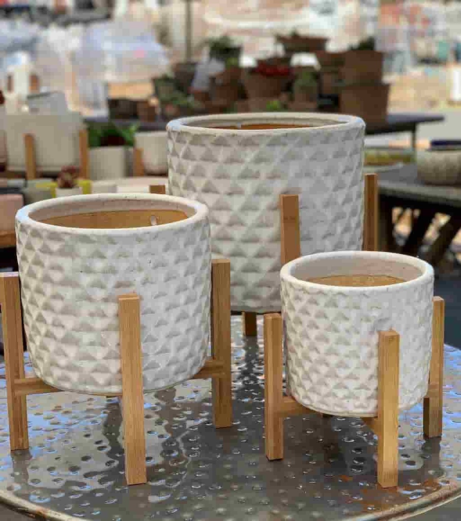 [AA-WSMM03PA-C4] MID MODERN MEDIUM STAND 15.5" (FOR 12 INCH POT), SOLD IN CASE OF 4