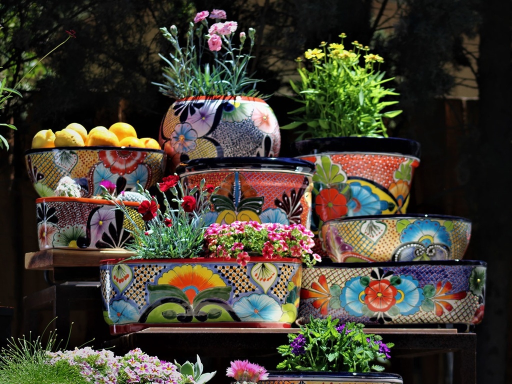 [BP-26-0802] GLAZED OVAL & RECTANGULARPLANTER